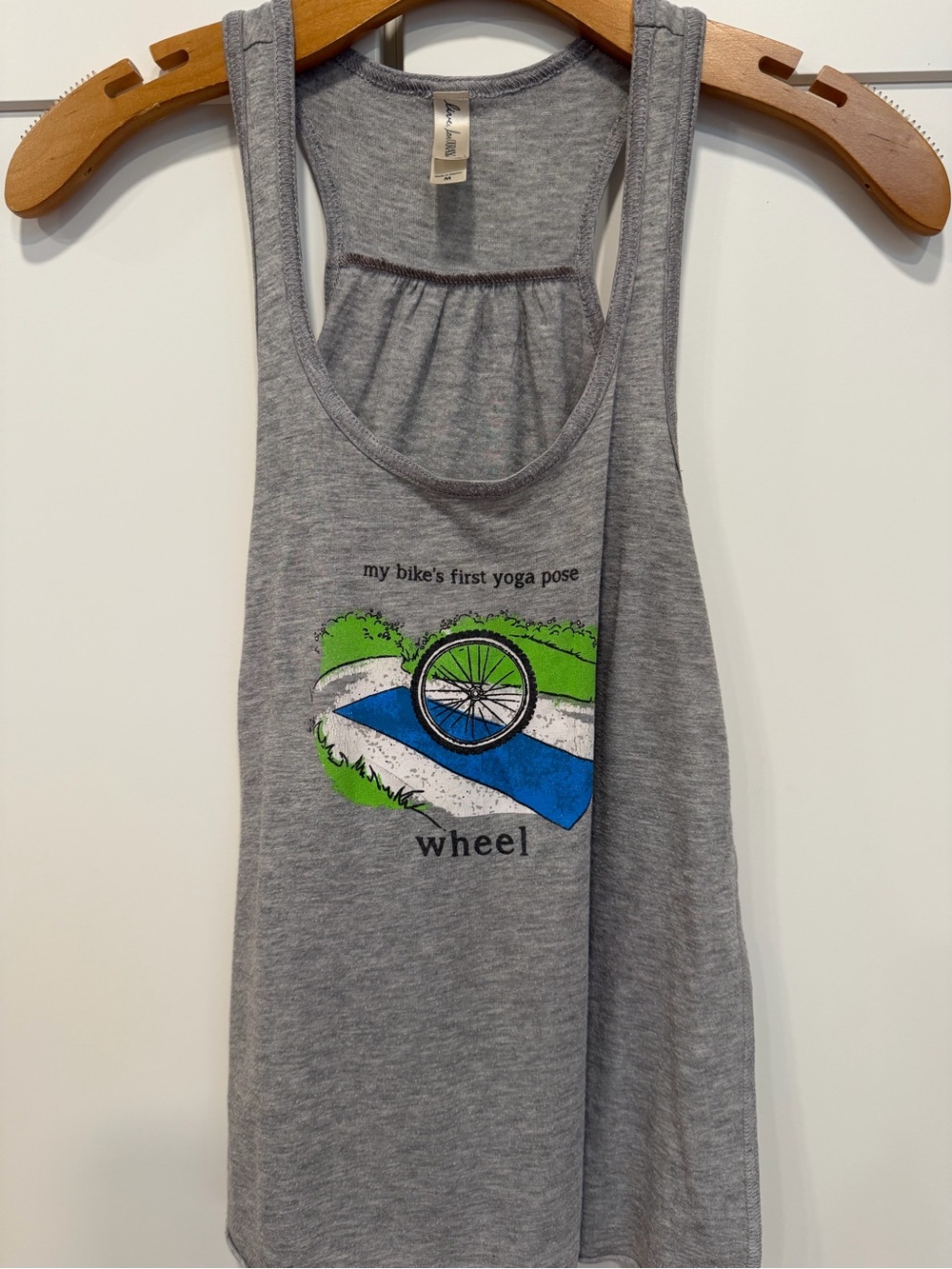 Live, Love Ouray Gray Gathered Racerback Tank
